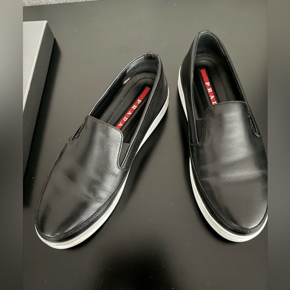 Prada Slip-On Shoes Womens Size 38 Black - Picture 4 of 5